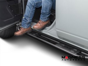 Ford Bronco Rock Sliders - 4 Door - Trailcrawler - Textured Black - Havoc 